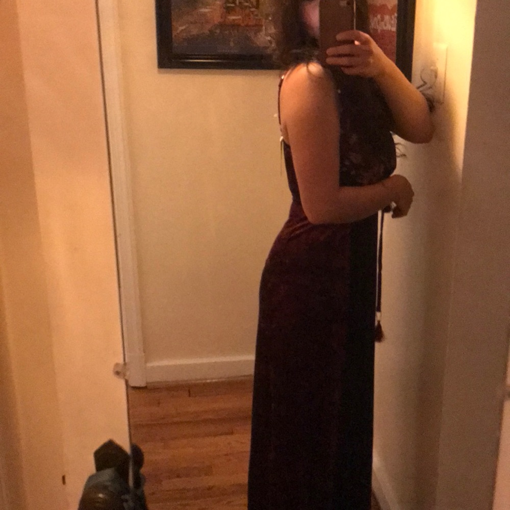 NWT maxi velvet wrap dress - Picture 4 of 7